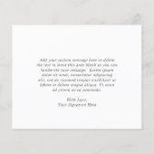 Dusty Roos Floral Budget Weddenschap Hartelijk dan (Achterkant)