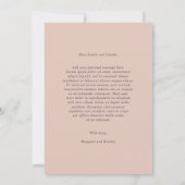 Dusty Roos Floral Greenery Wedding Postponement Save The Date (Achterkant)