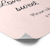 Dusty Roos Floral liefde is zoet vrijgezellenfeest Poster (Hoek)