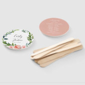 Dusty Roos Floral Wedding Hand Fans Handwaaier (Niet-gemonteerd)