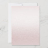 Dusty Roos Floral Wedding Kaart (Achterkant)