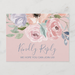 Dusty Roos Florals Song Request RSVP Briefkaart
