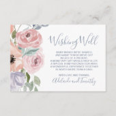 Dusty Roos Florals Weddenschap goed Informatiekaartje (Voorkant)