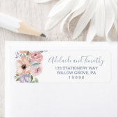 Dusty Roos Florals Wedding Etiket (Insitu)