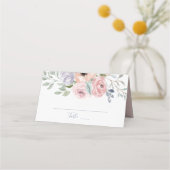 Dusty Roos Florals Wedding Plaatskaartje (Voorkant)