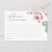 Dusty Roos Flower Advies voor de Bride Kaart (Voorkant)