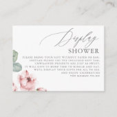 Dusty Roos Flowers Display Shower Enclosure Kaart (Voorkant)