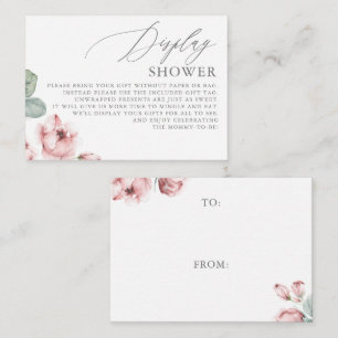Dusty Roos Flowers Display Shower Enclosure Kaart