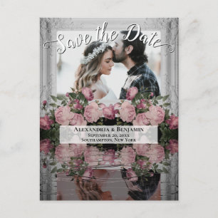 Dusty Roos Foto Floral Reflections Save the Date Briefkaart