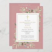 Dusty Roos Foto Viering van het Leven Begrafenis Kaart (Voorkant / Achterkant)