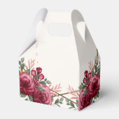 Dusty Roos Geometric Floral Wedding Bedankdoosjes (Achterkant)