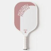 Dusty Roos Geometrische boog Pickle Princess Dames Pickleball Paddle (Achterkant)