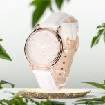 Dusty roos gepersonaliseerde eWatch Horloge<br><div class="desc">Cadeau voor haar,  stoffig roos polshorloge</div>