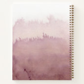 Dusty Roos Gepersonaliseerde Waterverf Script Sche Notitieboek (Achterkant)