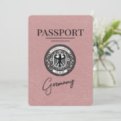 Dusty Roos Germany Passport Bewaar de datum Save The Date (Staand voorkant)
