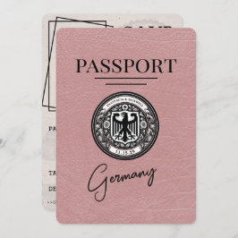 Dusty Roos Germany Passport Bewaar de datum Save The Date