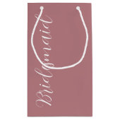 Dusty Roos gestileerde script bruiloft bruidsmeisj Klein Cadeauzakje (Achterkant)