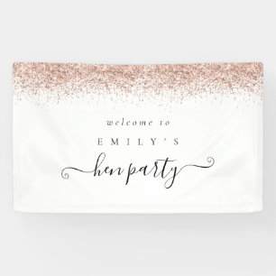 Dusty Roos Glitter Name Welcome to Hen Party Spandoek