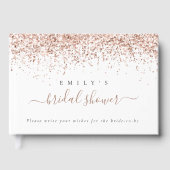 Dusty Roos Glitter Vrijgezellenfeest Gastenboek (Voorkant)