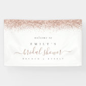 Dusty Roos Glitter Welkom bij Vrijgezellenfeest Ba Spandoek (Horizontaal)