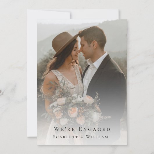 Dusty Roos Gold Arch Sage Foto die we verloofd zij Kaart (Voorkant)