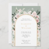 Dusty Roos Gold Arch Sage Foto die we verloofd zij Kaart (Achterkant)