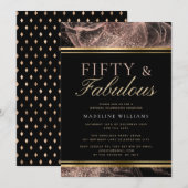 Dusty Roos Gold Black, 50 jaar oud en verbluffend Kaart (Voorkant / Achterkant)