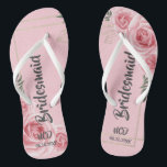 Dusty Roos Gold Crystal Floral Bridesmaid Favor Teenslippers<br><div class="desc">U zult van deze roze Kraft-papiertextuur-achtergrond houden met een stoffige roos waterverf gouden geometrische lijst met kristallen. Geweldig voor je trouwfeest!</div>