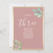 Dusty Roos Greenery Trouwstoel Grafiek (Voorkant)