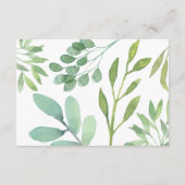 Dusty Roos Greenery Wedding Details Kaart (Achterkant)