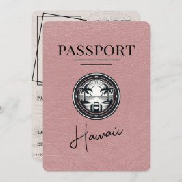 Dusty Roos Hawaii Passport Bewaar de datum Save The Date