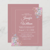 Dusty Roos Holographic Glitter Wedding (Voorkant / Achterkant)