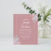 Dusty Roos Holographic Glitter Wedding (Staand voorkant)