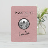Dusty Roos India Passport Bewaar de datum Save The Date (Staand voorkant)