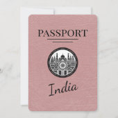 Dusty Roos India Passport Bewaar de datum Save The Date (Voorkant)