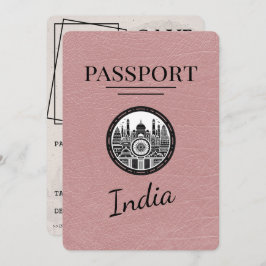 Dusty Roos India Passport Bewaar de datum Save The Date
