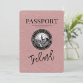 Dusty Roos Ireland Passport Save the Date (Staand voorkant)