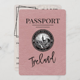 Dusty Roos Ireland Passport Save the Date