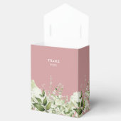 Dusty Roos is een Girl Greenery Baby shower Bedankdoosjes (Geopend)