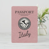 Dusty Roos Italië Passport Save The Date (Staand voorkant)