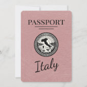 Dusty Roos Italië Passport Save The Date (Voorkant)