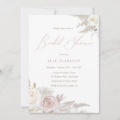 Dusty Roos & Ivory Elegant Vrijgezellenfeest Kaart (Voorkant)