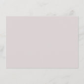 Dusty Roos & Ivory Elegant Wedding Details Informatiekaartje (Achterkant)