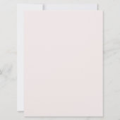 Dusty Roos & Ivory Floral Large Vrijgezellenfeest  Kaart (Achterkant)