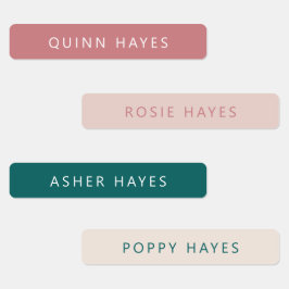 Dusty Roos Jade Name Labels