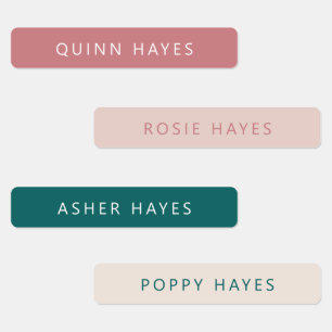 Dusty Roos Jade Name Labels