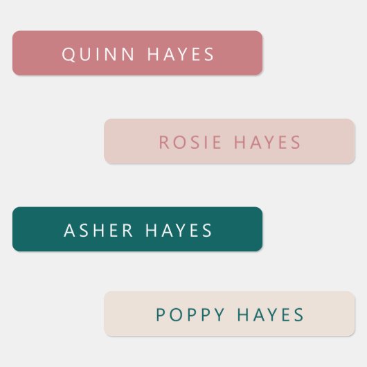 Dusty Roos Jade Name Labels (Groep)
