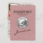 Dusty Roos Jamaica Passport Bewaar de datum Save The Date (Voorkant / Achterkant)