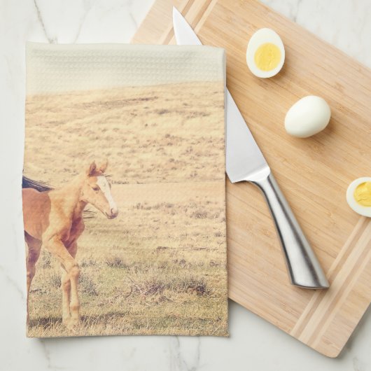 Dusty Roos Kitchen Towel Western Paard Theedoek (Quarter Fold)