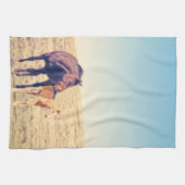 Dusty Roos Kitchen Towel Western Paard Theedoek (Horizontaal)